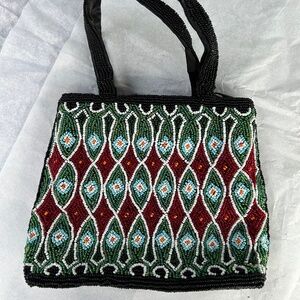 Unique beaded purse with two different designs
